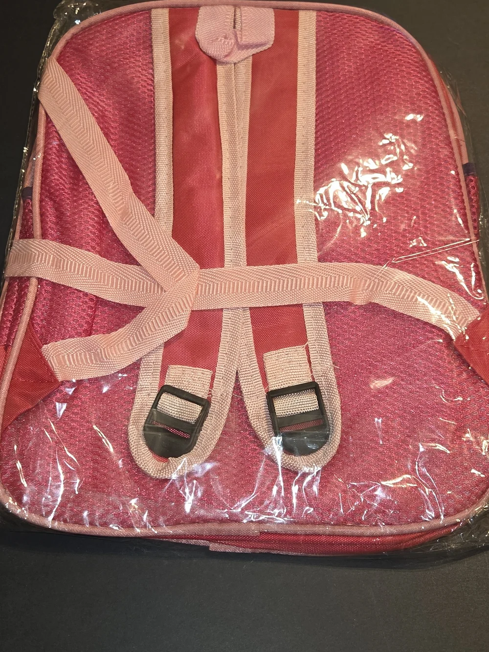 Kids Pink Cartoon Car & Doll Backpack - New